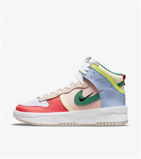 nike dunks high up pastels.